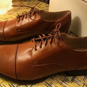 FRYE Erin Whiskey Oxford Leather Shoes 8.5 NIB